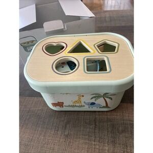 Prextex Wooden Sorting And Stacking Box